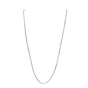 Sterling Silver .925 Italian Box Chain Necklace 17.75 Inches Vintage 3.9g
